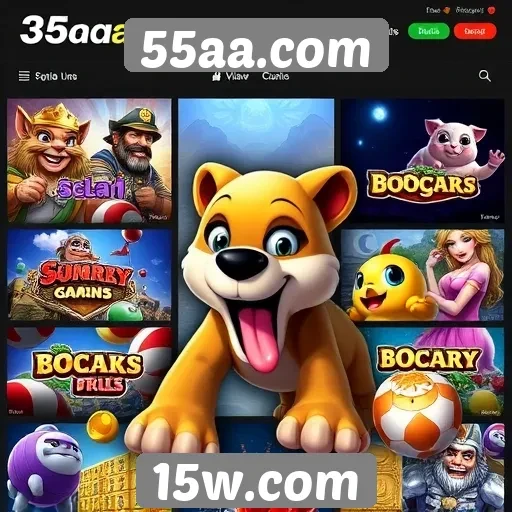 Análise da diversidade de jogos disponíveis no 55aa.com